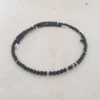 Collier onyx noir et argent 925
