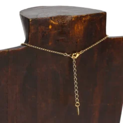 Collier Petra pendentif laiton doré fabrication artisanale