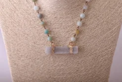 Collier pureté en amazonite