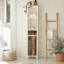 Colonne en pin recyclé