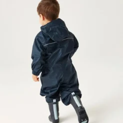 Combinaison imperméable enfant regatta puddle iv bleu marine