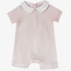 Combishort bébé rose 3
