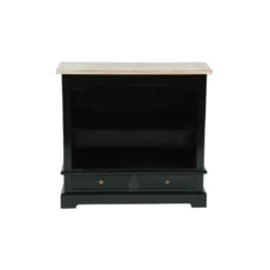 Commode acajou et teck 2 tiroirs