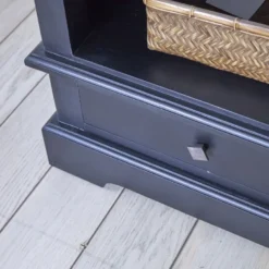 Commode acajou et teck 2 tiroirs