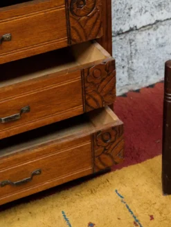 Commode art déco en bois foncé n°521