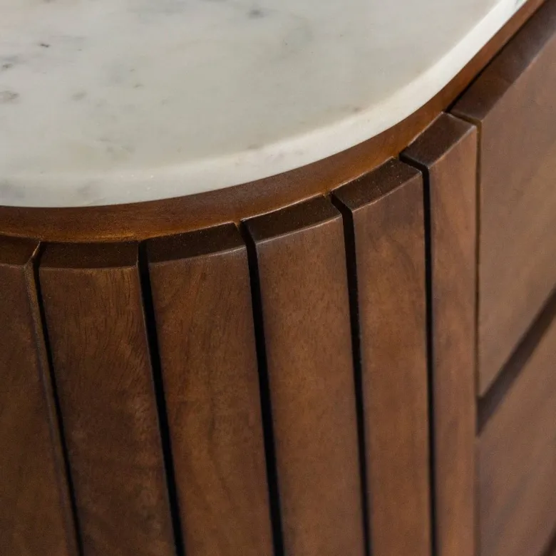 Commode manguier et marbre