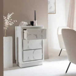 Commode mdf blanc