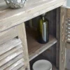 Commode pin recyclé 2 portes 4 tiroirs
