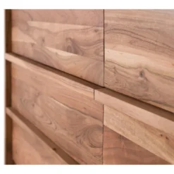 Commode 6 tiroirs bois marron - omérise