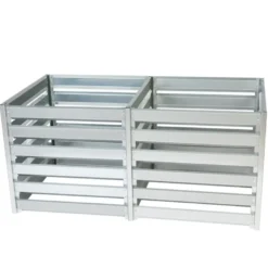 Composteur de jardin - 182 x 91 x h85 cm - 1408l