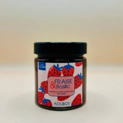 Confiture extra fraise basilic bio