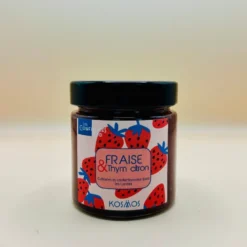Confiture extra fraise thym citron bio