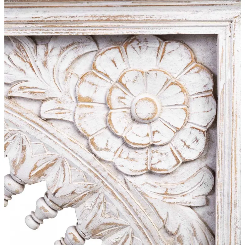 Console bois blanc - décoration