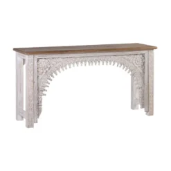 Console bois blanc - décoration