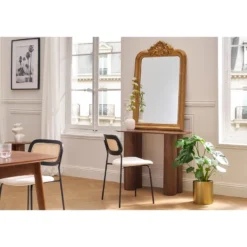 Console en bois foncé l100 cm foleen