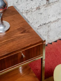 Console en métal et bois n°1256