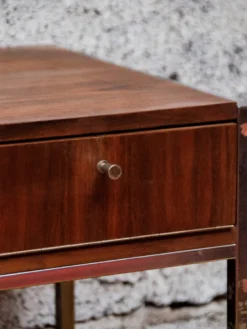 Console en métal et bois n°1256