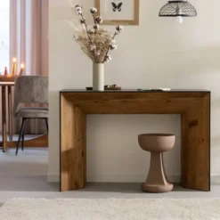 Console en pin recyclé