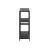 Console ouverte en métal noir l80 cm podium