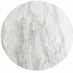 Cooper-table à manger ronde 2 personnes ø70, décor marbre et laiton