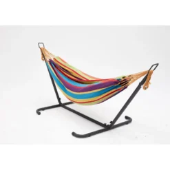Copacabana hamac sur pied 26 m avec toile en tissu multicolore
