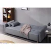 Copenhague canapé scandinave convertible 3 places en tissu gris