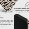 Coque magsafe pour iphone 16 plus tough motifs almond latte burga