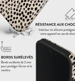Coque magsafe pour iphone 16 plus tough motifs almond latte burga