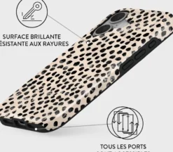 Coque magsafe pour iphone 16 plus tough motifs almond latte burga