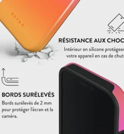 Coque magsafe pour iphone 16 pro tough motifs sunset club burga