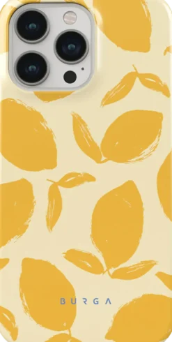 Coque pour iphone 14 pro max rigide motifs lemon tart burga