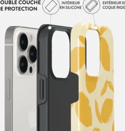 Coque pour iphone 14 pro max rigide motifs lemon tart burga