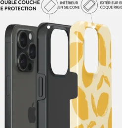 Coque pour iphone 15 pro max rigide motifs lemon tart burga