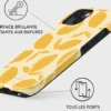 Coque pour iphone 15 rigide motifs lemon tart burga