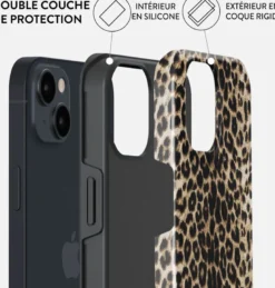 Coque pour iphone 15 rigide motifs player burga