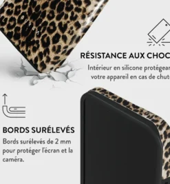 Coque pour iphone 15 rigide motifs player burga