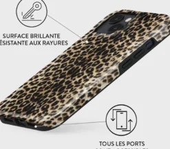 Coque pour iphone 15 rigide motifs player burga