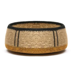 Corbeille de rangement jaune