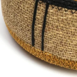 Corbeille de rangement jaune