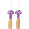 Corde à sauter mauve à pois
