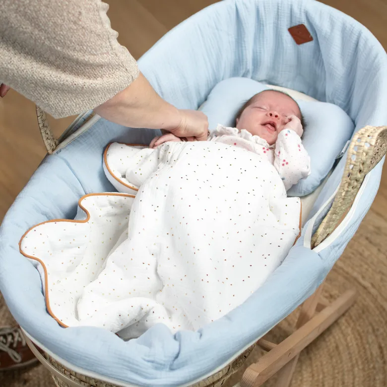 Couffin bébé matelas drap jeanne - tu