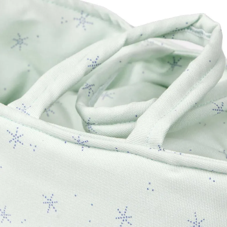 Couffin poupée 26 cm stars vert