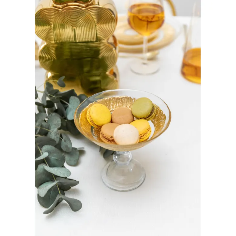 Coupe sur pied dorée - soleil