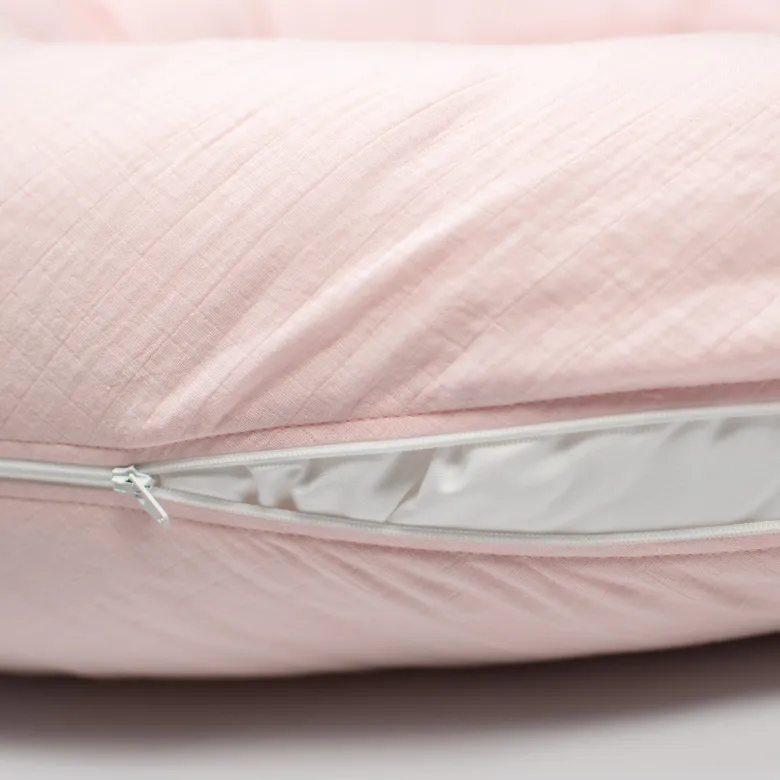 Coussin allaitement housse gaze coton