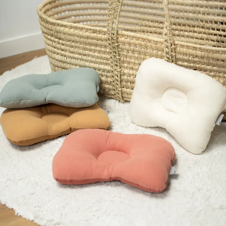 Coussin cale-tête gaze coton jeanne