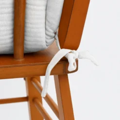 Coussin chaise haute coton bio blanc