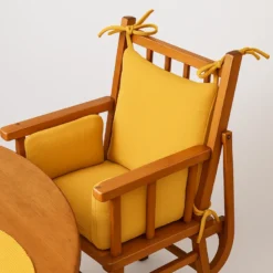 Coussin chaise haute coton bio honey