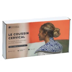 Coussin chauffant cervicales graines lin