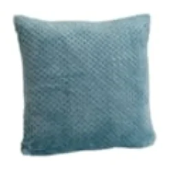Coussin damier bleu 40x40 cm Bleu