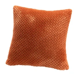 Coussin damier terracotta 40x40 cm Terracotta